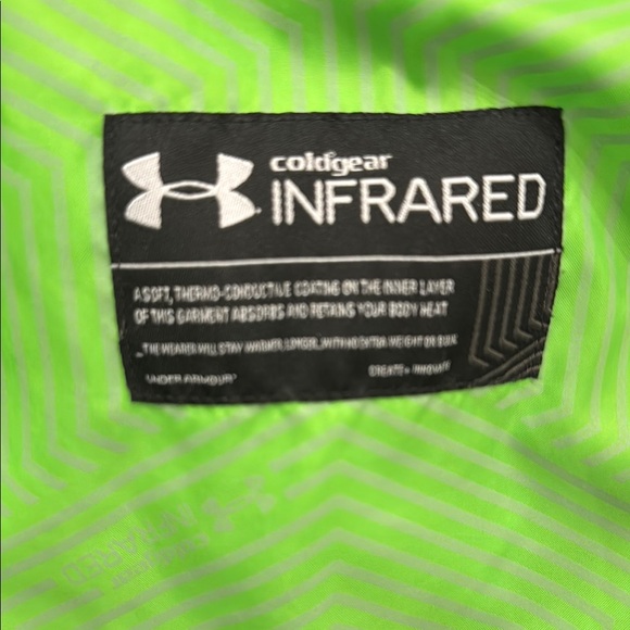 Under Armour Kids Black and Green Jacket - Picture 5 of 6